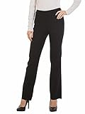 Womens Bootcut Stretch Dress Pants - Comfy Pull On Style, Red Hanger,