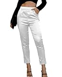 Fakanhui Women's Satin Silky Dress Casual Elastic