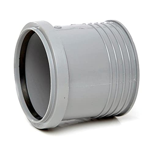 Polypipe SD43G Grey 110mm Soil Drain Connector - Use to Connect The Soil System to The Drainage System