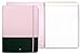 Kate Spade New York Pink/Green Leatherette Notepad Folio, Professional Padfolio with Lined Writing Pad, Interior Pocket, and Pen Loop, Colorblock