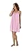 Shadowline Women's Plus Size Beloved 38 Inch Braided Spaghetti Strap Short Gown, Pink, 3X
