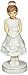 Enesco Growing Up Girls “Brunette First Communion” Porcelain Figurine, 5” White