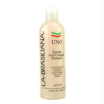La Brasiliana UNO Keratin and Collagen Shampoo 500ml - 16.9oz by La Brasiliana