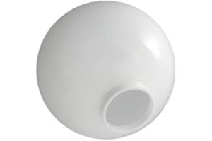 HYWMLY 12 in. White Acrylic Globe - 4 in. Extruded Neck Opening - American PLAS-12NW4