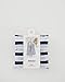 BAGGU Small Reusable Shopping Bag, Ripstop Nylon Grocery Tote or Lunch Bag, Recycled Sailor Stripe