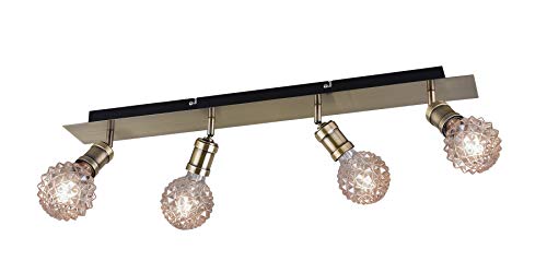 Trio Leuchten Ceiling Light, Metal, Old Brass