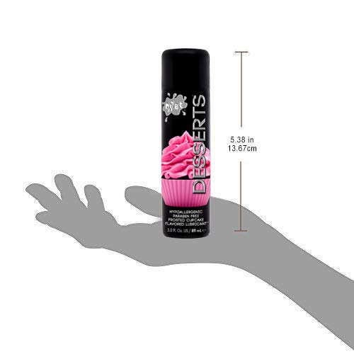 Wet Desserts Frosted Cupcake Flavored Tasty Lube 3 Fl Oz, Premium