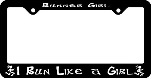 Run Like A Girl License Plate Frame