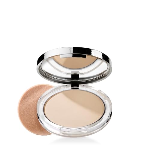 Clinique Stay-Matte Sheer Pressed Powder | Kompaktpuder fuer oelige Haut | Mattiert & reduziert Glanz | Leichtes, natuerliches Finish