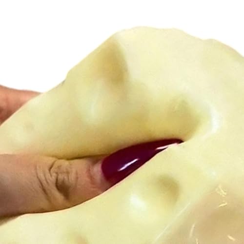 Last Page® 10cm Cheese Squishy Slow Rising, Soft Squishy Cheese Block Squeeze Fidget Toy, Mini Stress Relief Sensory for Adults, Cute Desk Toy Gift (1PCS)