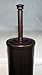 Blue Donuts Bronze Toilet Brush with Holder and cup insert to catch water and prevent water damage and leakage