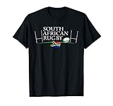 South African Rugby Field And South Africa Flag T-Shirt