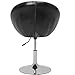 Best Choice Products Adjustable Tufted Round Swivel Accent Chair - Black