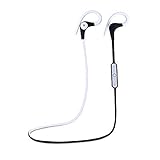 APG Wireless Bluetooth 4.1 Headset Sport Stereo Earphone Headphone for Phone black+white