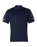 Adidas Men's ClimaLite 3-Stripes Cuff Polo Navy 2XL