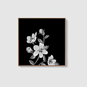 Framed Canvas Home Artwork Decoration Beautiful Flower Canvas Wall Art for Living Room, Bedroom - 16x16 inches