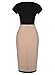 Voinnia Women's Optical Illusion Split Edge Business Bodycon Dress