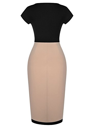 Optical Illusion Split Edge Business Bodycon Dress เดรส แฟชั่นชุดทำงาน Voinnia ผู้หญิง