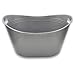 Bella Storage1 Gallon Utility Bucket (Silver), 2 Piece Set