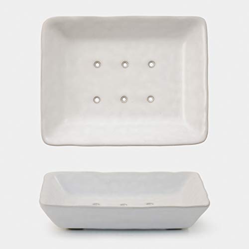 East of India Porcelain Soap Dish (off White)