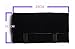 Iremico Luxury Portable Velet Earrings Case, Travel Earrings Roll up Organizer Combination Roll (Grey, L)