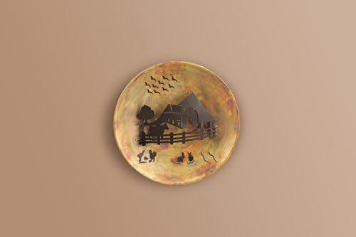 Ancient Graffiti Rustic Farm Scene Raised Relief Circlet Wall Art 12 X 12 Buy Online At Best Price In Uae Amazon Ae