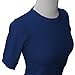 YEMAK Women's Crewneck 1/2 Sleeve Basic Casual Knit Pullover Sweater MK3664-NAV-M Navy