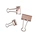 Z ZICOME 50 Pack Binder Clips, Rose Gold, Assorted Sizes (1-1/4 inch, 1 inch, 3/4 inch)