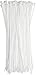 Bolt Dropper 11-Inch White Zip Ties, 1000-Pack - Heavy Duty Self-Locking Nylon Cable Ties with 50 lbs Tensile Strength - Indoor and Outdoor Cable Management Wire Tie - UV Resistant Zip Tie Wraps