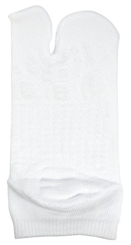 [Marugo] Unisex-Toddler/Kids Tabi Socks for Ninja Shoes Jikatabi, w.Non-slip rubber processing, White, S(13-16cm / 5-9(US)) - Thumbnail 3
