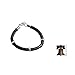 NOVICA Artisan Handmade Men's Leather Braided Bracelet Collectible Silver Wristband Sterling No Stone Peru [8.75 in L x 0.3 in W] ' Bold Black'