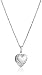 Amazon Collection Children's Sterling Silver Petite Embossed Heart Locket Pendant Necklace , 15