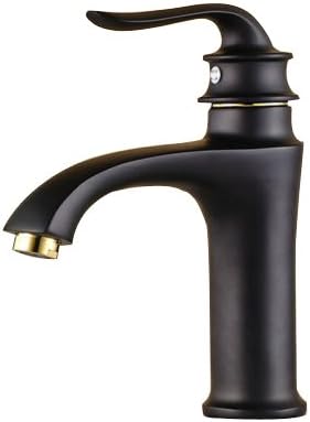Amy Oil Rubbed Bronze Bathroom Sink Faucet Black Single Handle Deck Mount Basin Mixer Taps AMB3208