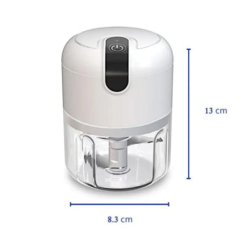 Mini Processador De Alimentos 3 Lâminas Elétrico Bivolt Usb ( Cores variadas)