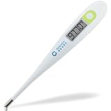 Clinical Basal Thermometer Waterproof Fertility Tracking with Accuracy to 1/100th(F) Best for Natural Family Planning and Testing Basal Body Temperature (BBT) Model Perfect for Ovulation Calculator