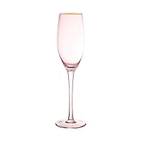 Fifth Avenue Crystal 229352-4FL Vivienne Champagne Flutes, 2.7" x 2.7" x 9.4", Pink