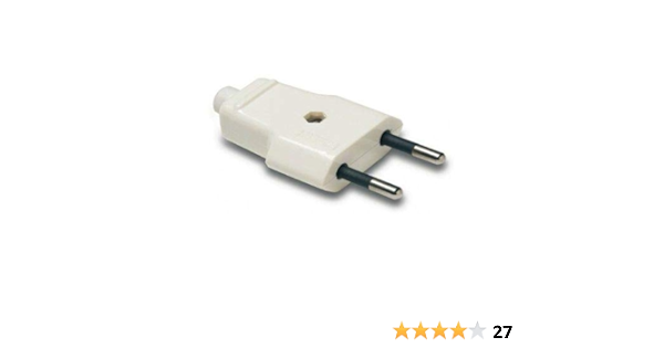 CABLEPELADO Clavija Enchufe Bipolar Recto Macho 10A ...