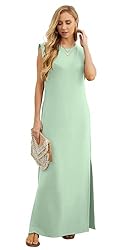 GRECERELLE Womens Summer Crew Neck Casual Loose