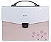 Snail&Hawk Poly Accordion Expanding-File-Folder with Handle and Tabs,A4 Size,13-Pockets,Pink