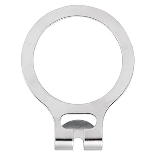 Garcia de Pou Antidiefstalringen voor Hanger in doos, 4,8 cm, Metaal, Zilver, 4,8 x 4,8 x 30 cm