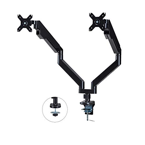 Sunon Dual Monitor Mount Stand Full Motion Adjustable Aluminum Gas