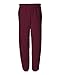 Jerzees 8 oz Sweatpant (973M) No Pockets Available in 10 Colors - Maroon 973M XL