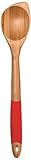 Lipper International 8511R Bamboo Wood And Silicone Kitchen Pointed Spoon, 14