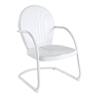 Crosley Furniture Griffith Metal Outdoor Chair - White