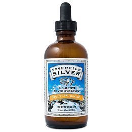 Bio-Active Silver Hydrosol Dropper-Top, 10 PPM, 4 fl oz (118 ml) by Sovereign Silver