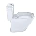Toto MS654114MF#01 1.6GPF and 0.9GPF Aquia One-Piece Toilet, Cotton