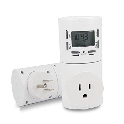Amgaze 7 Day Digital Programmable Timer Socket Plug Wall Home Plug-in Switch Energy-saving