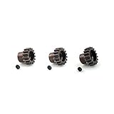 Hardcoated Spring Steel 15T 16T 17T Mod1 Pinion Gear Set (3) - 5mm Bore Mod 1.0 - Tekno Associated Losi TLR