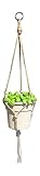 Plant Hanger 3 Leg 36 Inch Natural Jute Extra Strength Indoor Outdoor Plants Hanging Baskets Manufactured By Jute Crafter 3L-36