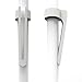 [3-Pack] Pen Pal Clip for Apple iPad and iPad Pro Pencil, White/Pink/Charcoal